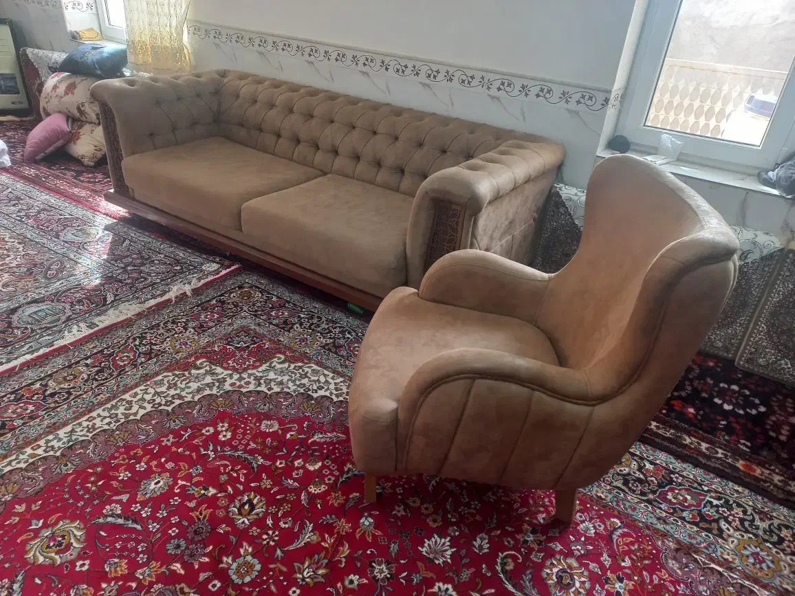 مبل راحتی (چستر)در حد|مبلمان خانگی و میز عسلی|قم, بکایی|دیوار