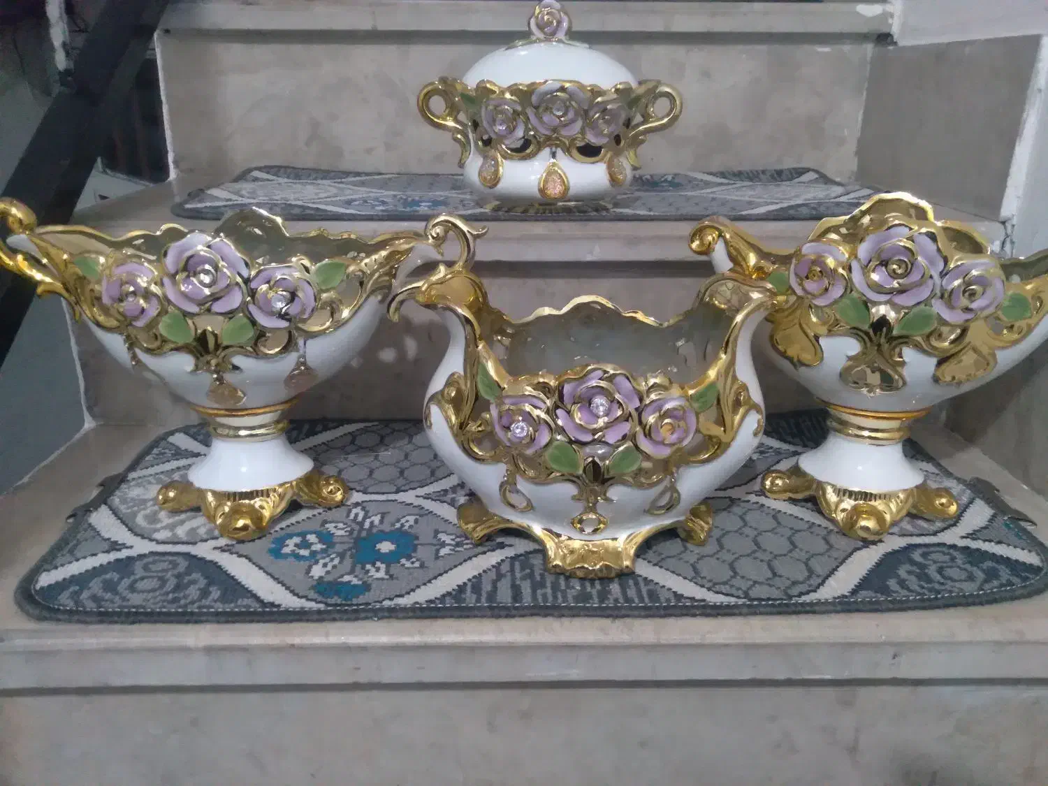 چهارعدد ظروف چینی|ظروف سرو و پذیرایی|مشگین شهر, |دیوار