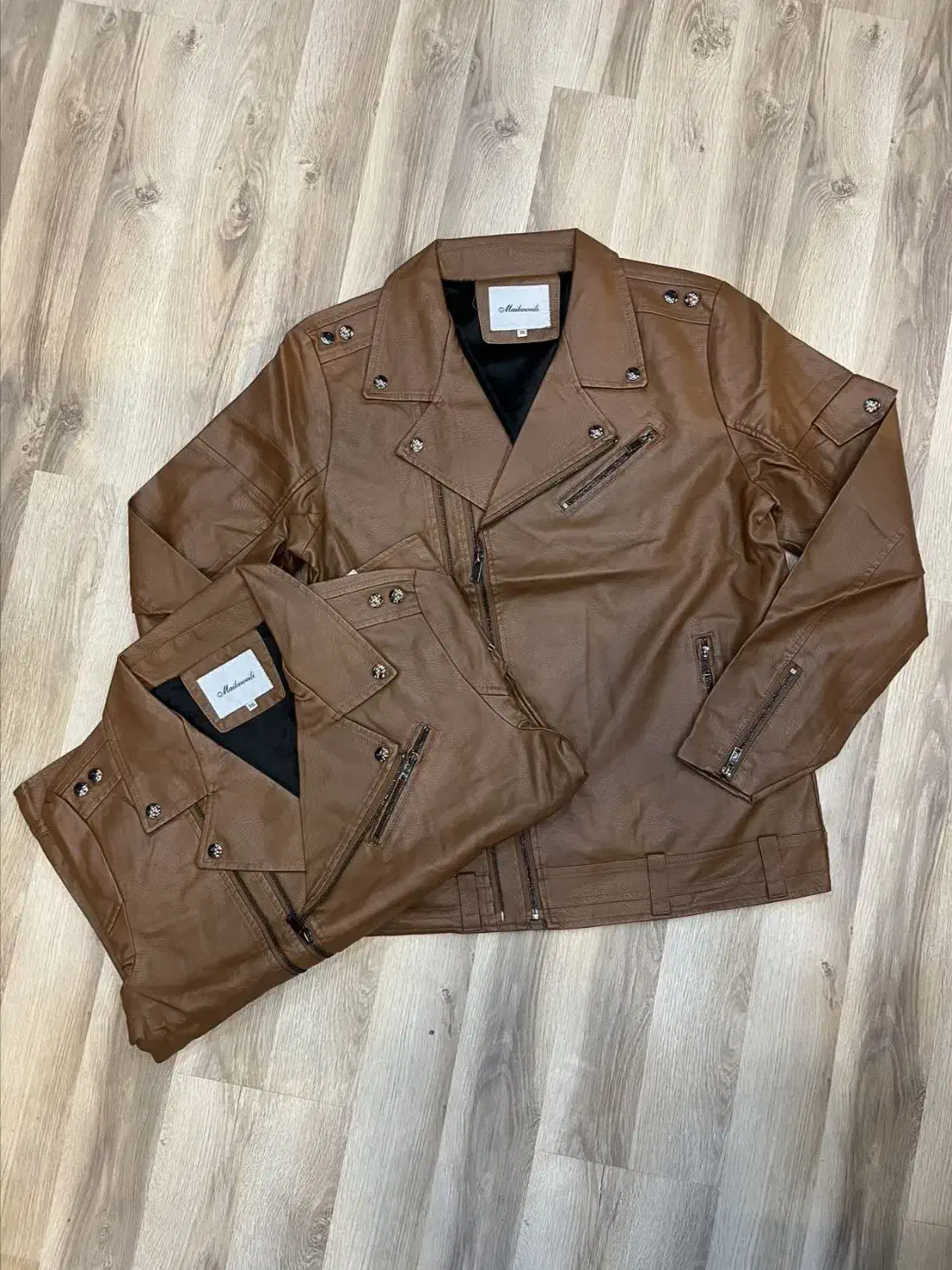 کاپشن چرم خارجی/فروش چکی بی سود برند ایرانی|لباس|قم, حاج خلیل|دیوار