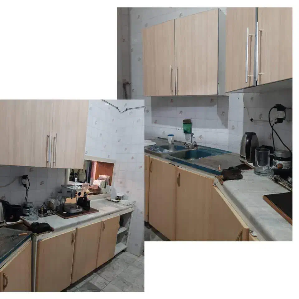 کابینت فلزی باسینک دو قلو و شیر آلات|مصالح و تجهیزات ساختمان|یزد, |دیوار