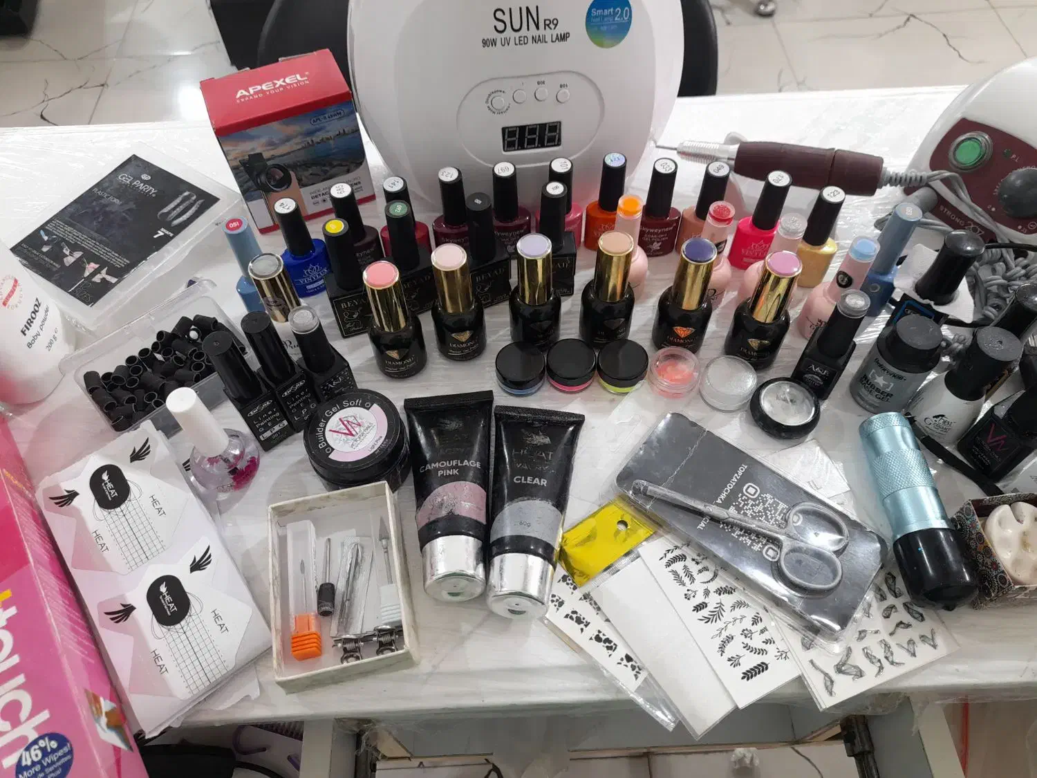 ست کامل وسایل ناخن|آرایشی، بهداشتی، درمانی|کلاچای, |دیوار