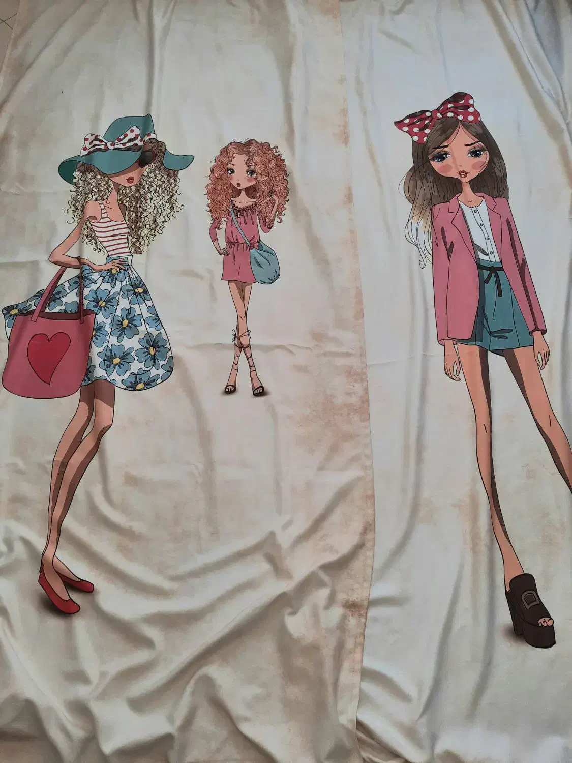 پرده اتاق خواب کودک تا نوجوانی|پرده، رانر، رومیزی|تهران, شهرک شهرداری|دیوار