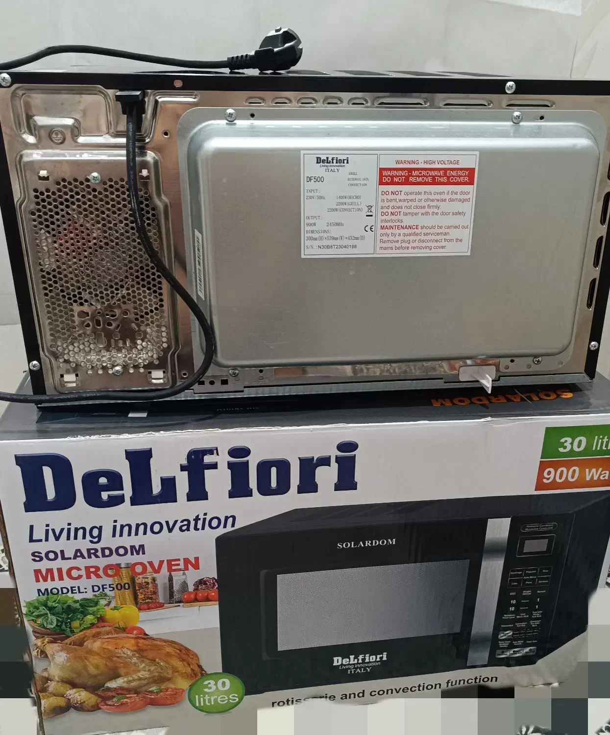 سولاردم ۳۰ لیتری دلفیوری DeLfiori مدل DF500.|اجاق گاز و لوازم برقی پخت‌وپز|چابهار, |دیوار