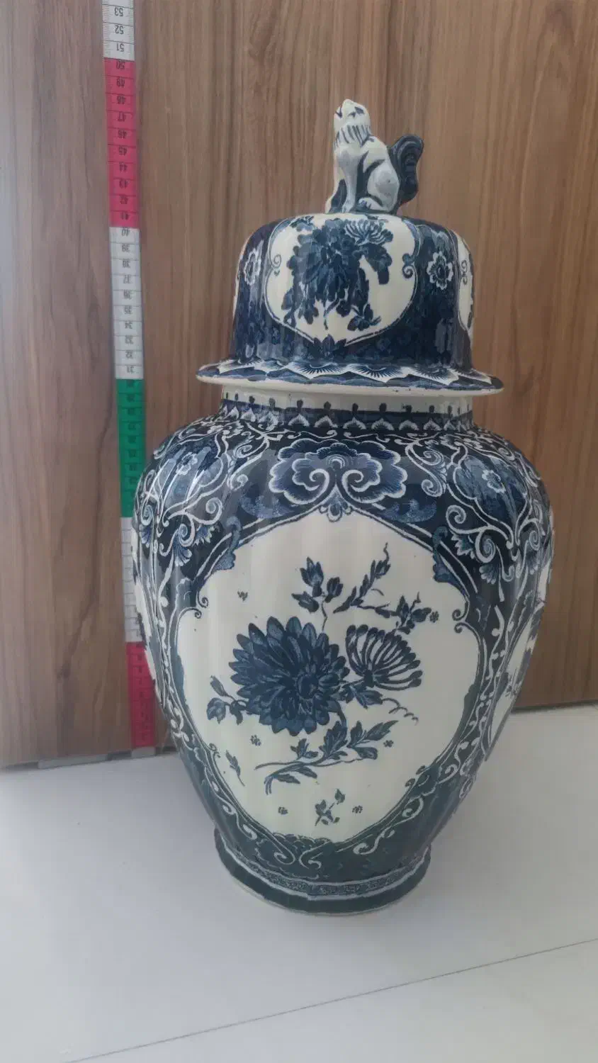 گلدان قدیمی بلژیکی ۴۷ سانتی، تمیز و خاص برای دکور|کلکسیون اشیاء عتیقه|قزوین, |دیوار