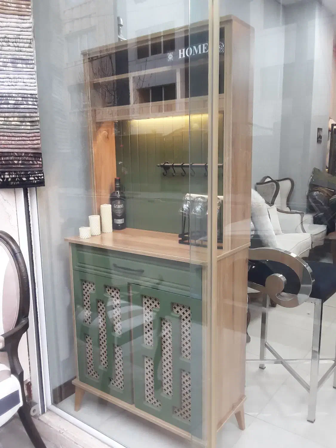 کافه بار|بوفه، ویترین، کنسول|گرمدره, |دیوار