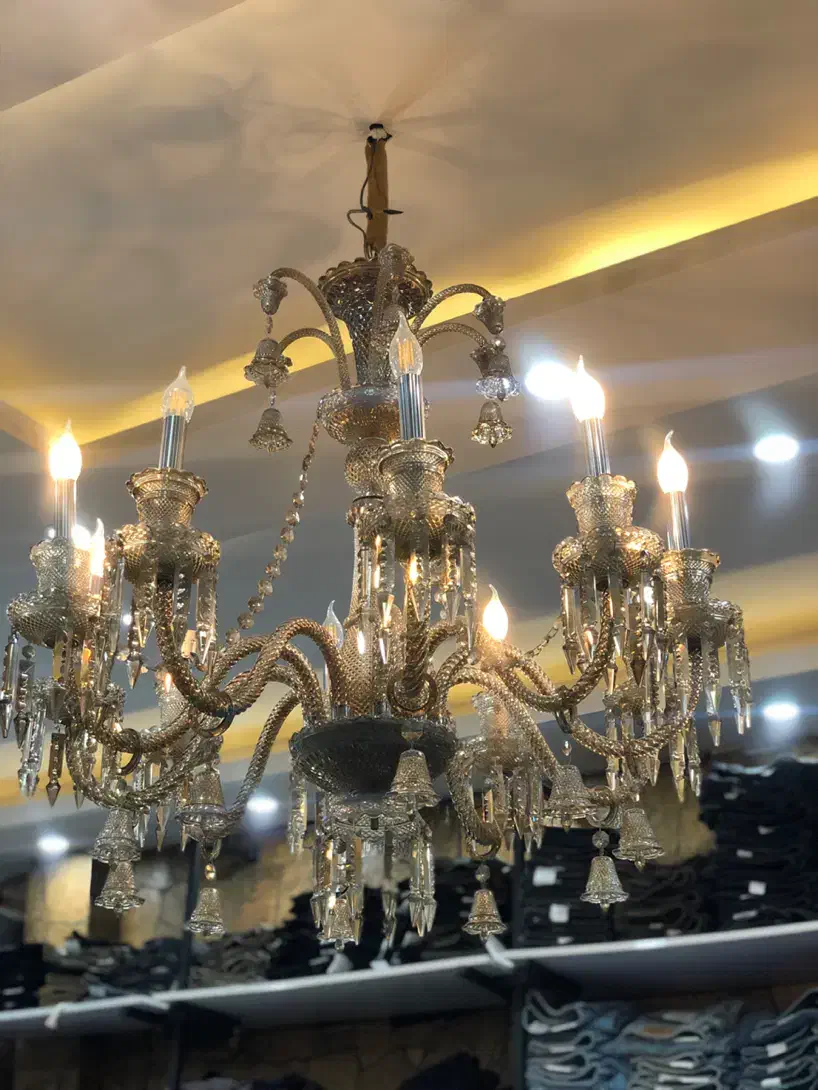 لوستر کربستالی باکارات|لوستر و چراغ آویز|رشت, نخودچر|دیوار