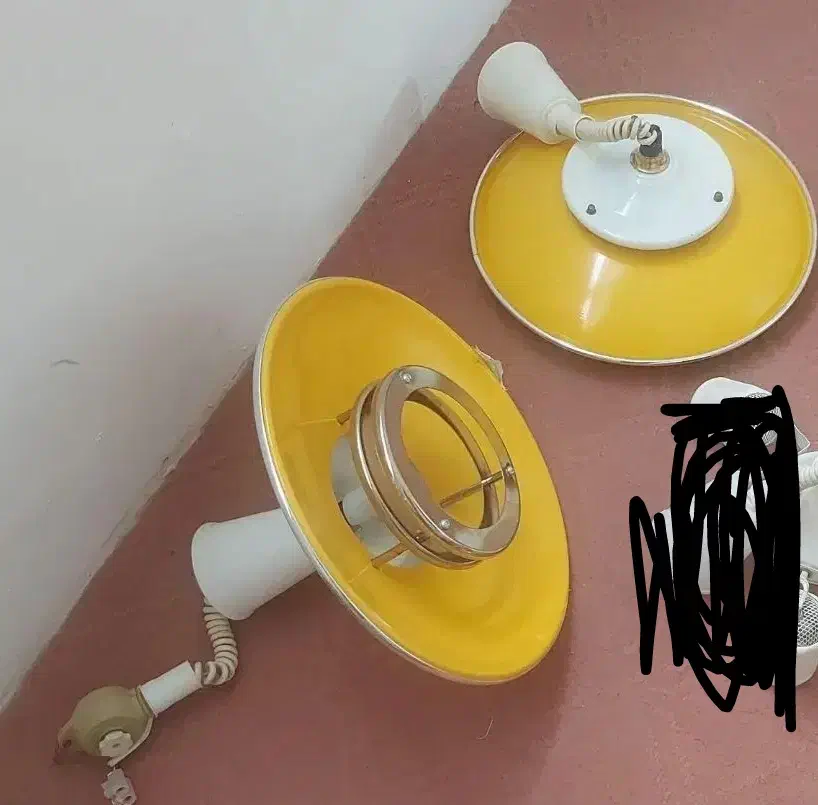 دو عدد لوستر  ست هم مدل سیم تلفنی|لوستر و چراغ آویز|نهاوند, |دیوار