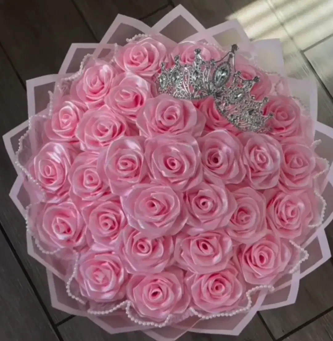 دسته گل روبانی هدیه ای ماندگار|گل مصنوعی|شیراز, زرهی|دیوار