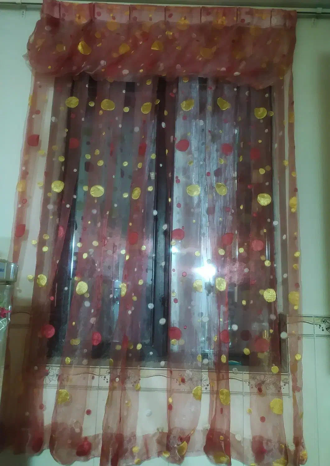 پرده آشپزخانه نو و سالم و تمیز|پرده، رانر، رومیزی|تهران, خلیج فارس|دیوار