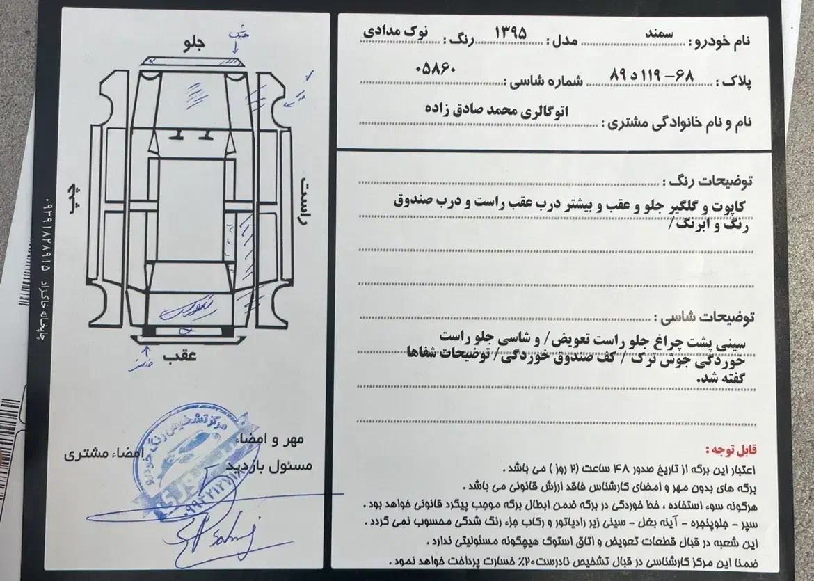 سمند EF7 دوگانه فابریک کلاس ۱۶|خودرو سواری و وانت|قوچان, |دیوار