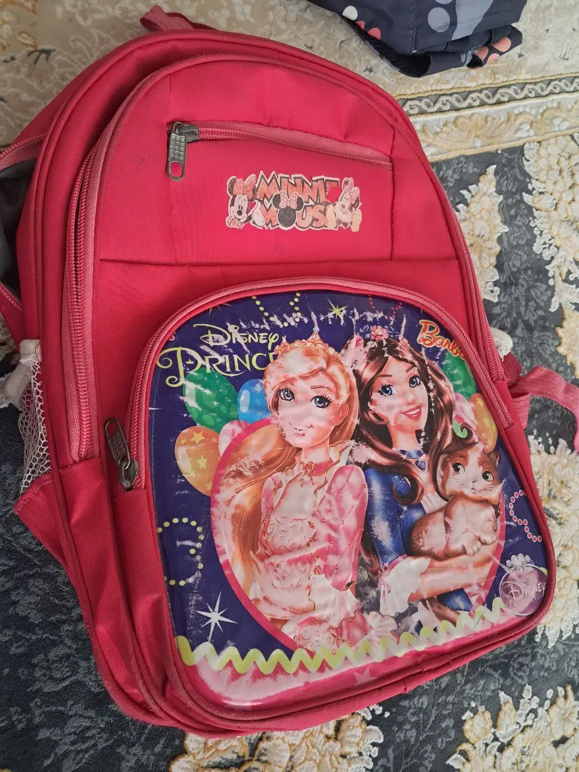 دو عدد کیف مدرسه|کیف، کفش، کمربند|باغستان, |دیوار