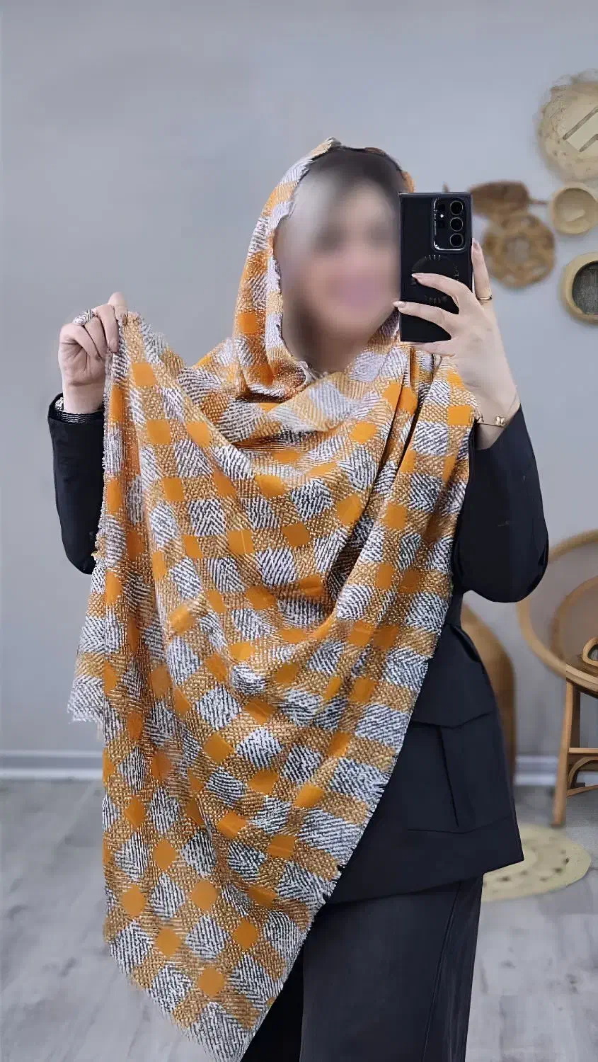 شال پاییزه دورریش در دو رنگ پاییزی جذاب|لباس|بیرجند, |دیوار