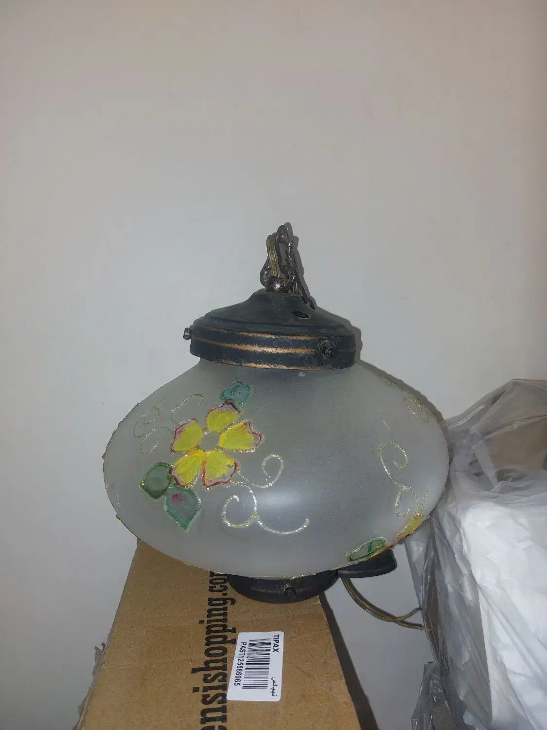 لوستر نقاشی با دست سنتی کلاسیک|لوستر و چراغ آویز|تهران, فلسطین (میدان انقلاب)|دیوار