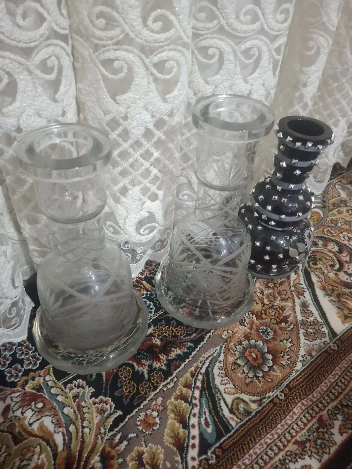 شیشه کریستال اصل سنگین|کلکسیون اشیاء عتیقه|نسیم‌شهر, |دیوار