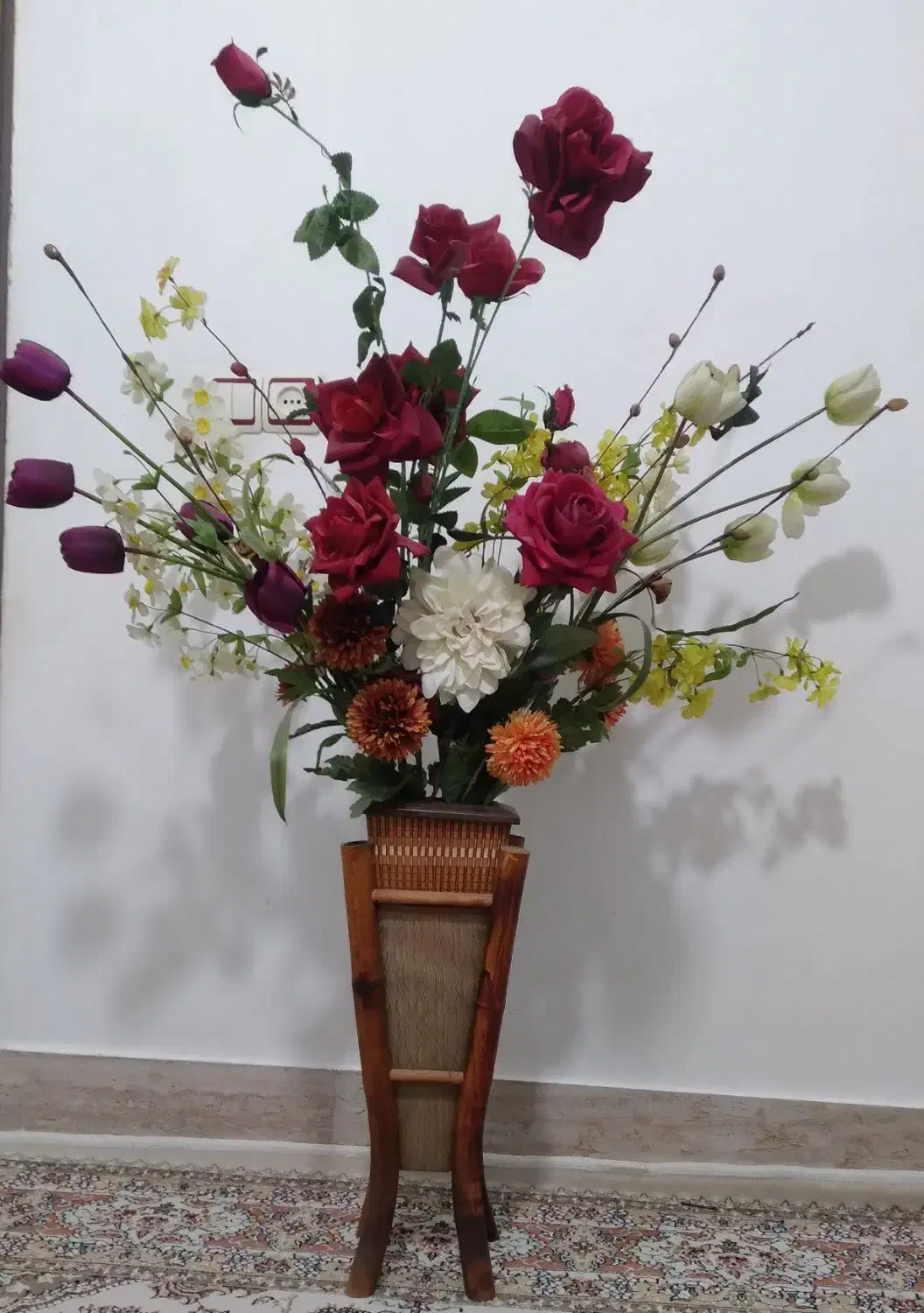 گل گلدان|گل مصنوعی|دورود, |دیوار