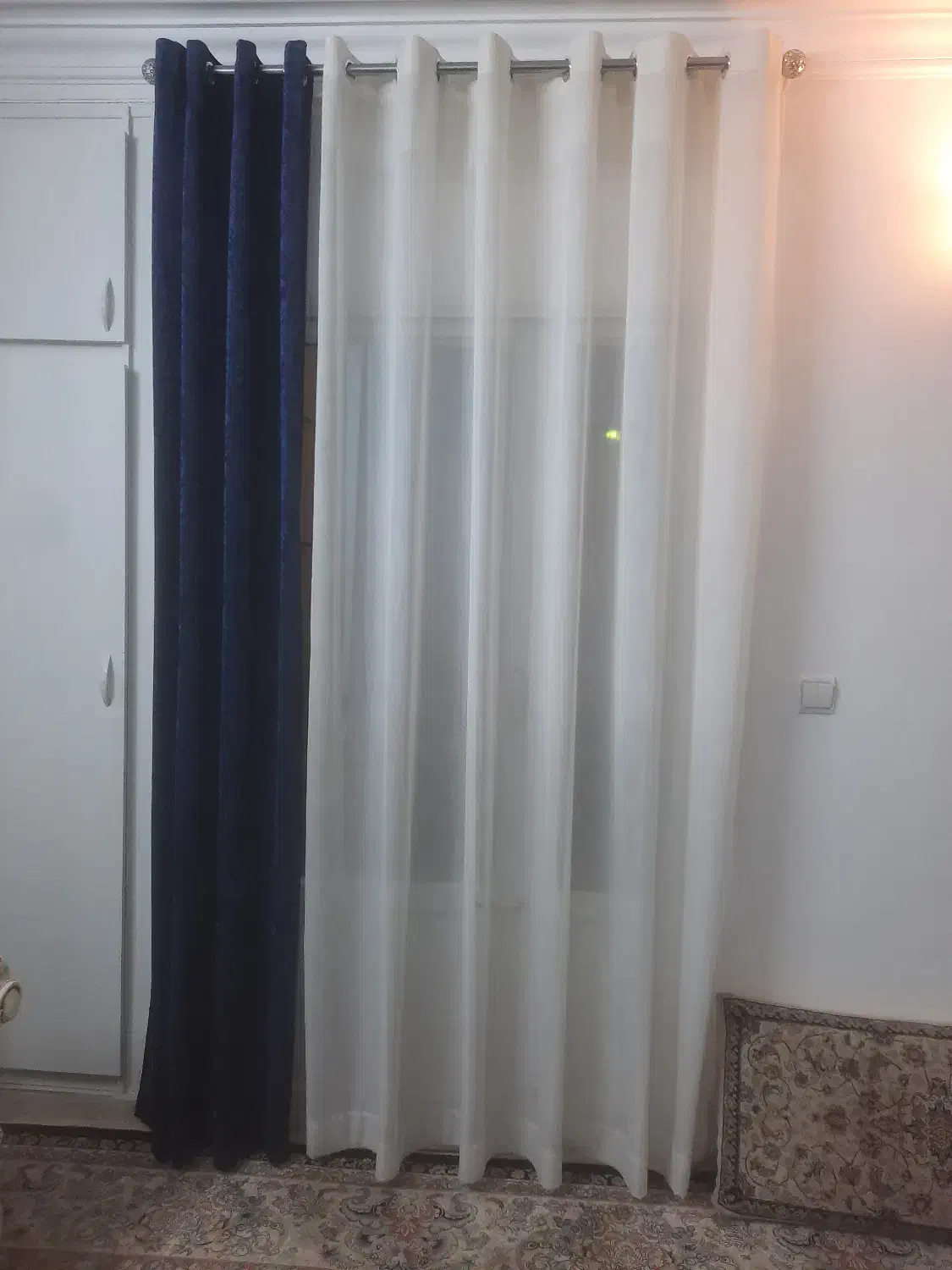 پرده  جنس حریر ترک ودستک مخمل ترک|پرده، رانر، رومیزی|مشهد, تربیت (صدف)|دیوار