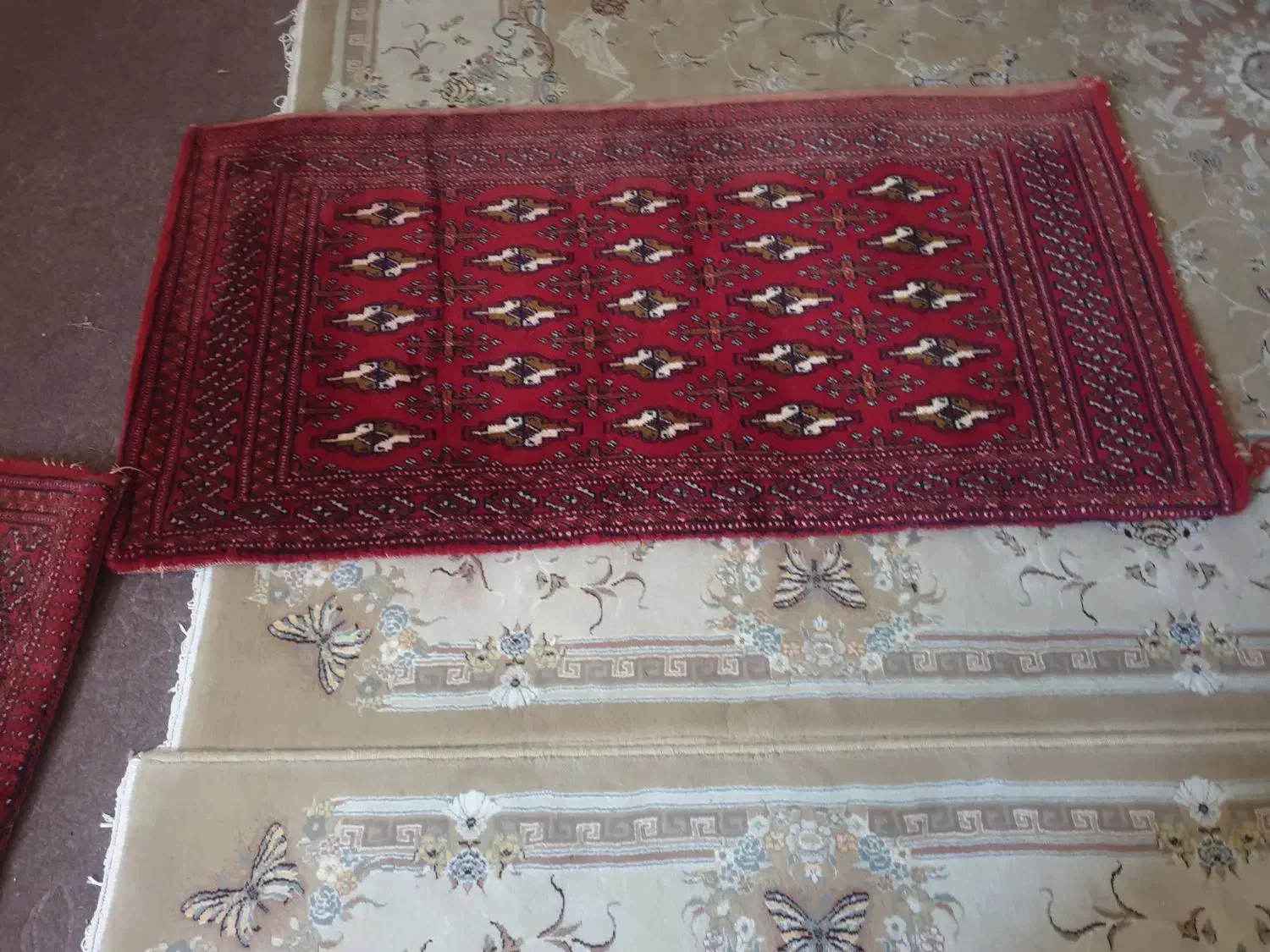 دو عددزیر پایی دستباف|فرش|ارومیه, |دیوار