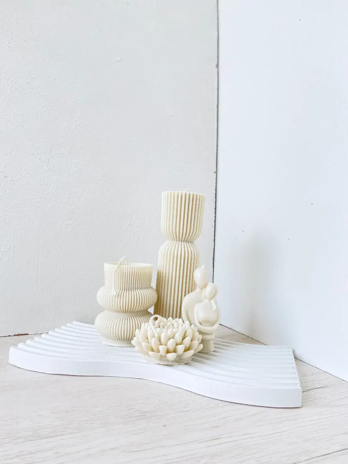 ست شمع دکوری مینیمال|صنایع دستی و سایر لوازم تزئینی|کلاله, |دیوار