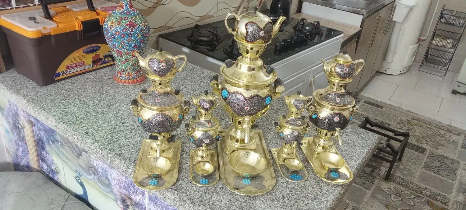 سماور ست یه جا500هزار|سماور، چای‌ساز، قهوه‌ساز|بومهن, |دیوار