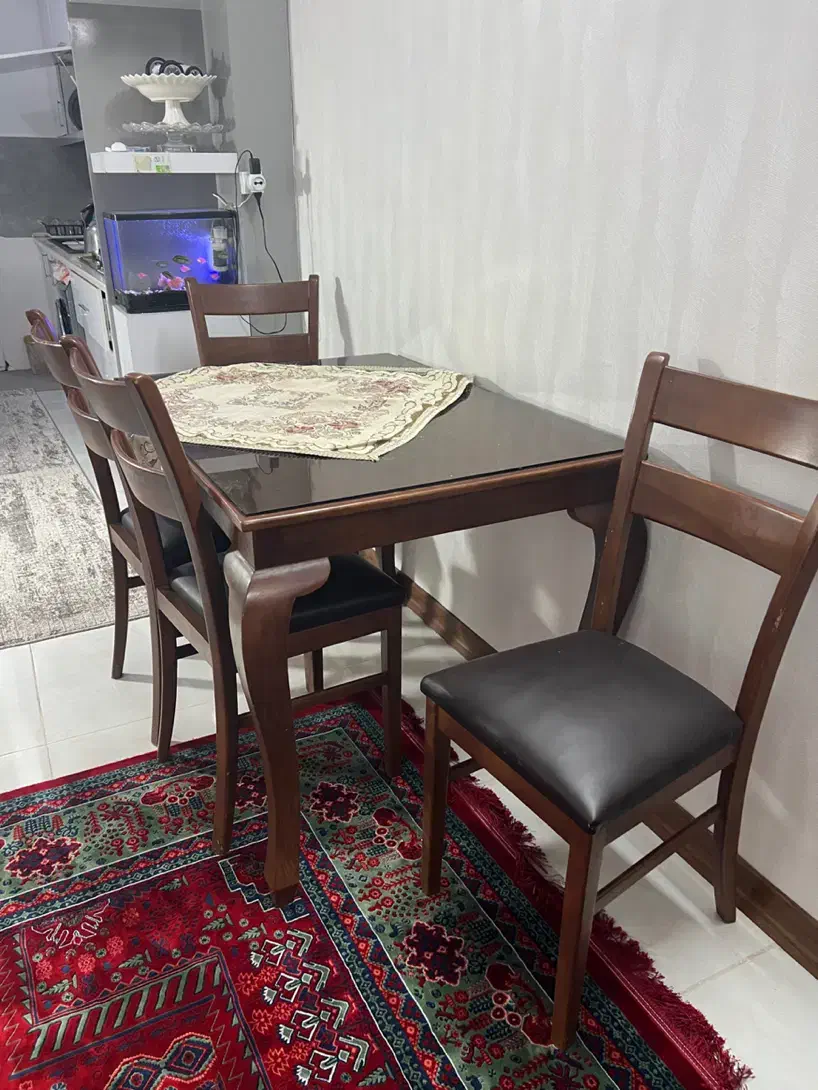 ناهارخوری بدون شکستگی چوب راش|میز و صندلی غذاخوری|مشهد, هفده شهریور|دیوار