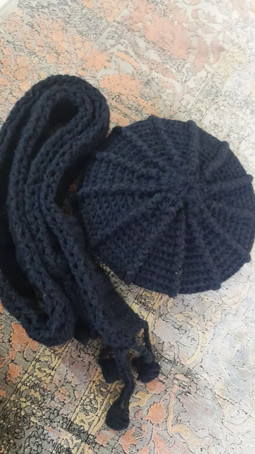 کلاه و سال گردن زمستونی سورمه ای نو|لباس|مشهد, ایثارگران|دیوار