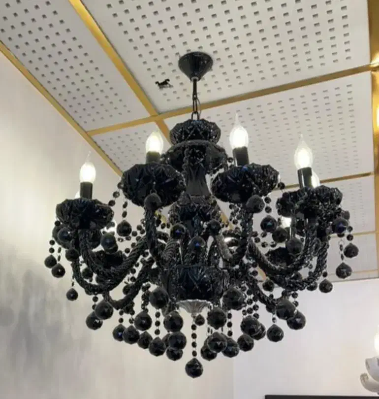 لوستر ۵ و ۸ شاخه مشکی|لوستر و چراغ آویز|تهران, مجیدیه|دیوار