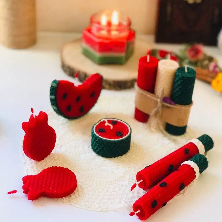 شمع یلدایی|صنایع دستی و سایر لوازم تزئینی|قم, دانش|دیوار