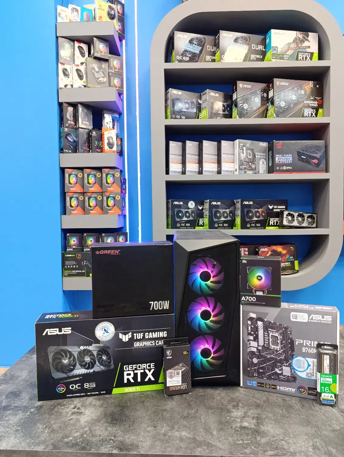 کیس گیمینگ نسل 14 با گرافیک 3060TI ASUS TUF|رایانه رومیزی|مشهد, عامل|دیوار