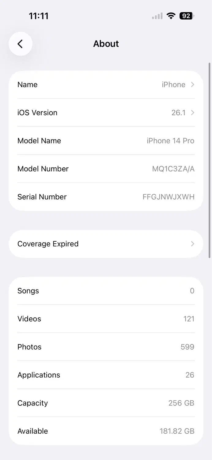 ایفون۱۴ پرو ۲۵۶ZA/A|موبایل|اصفهان, فرودگاه|دیوار
