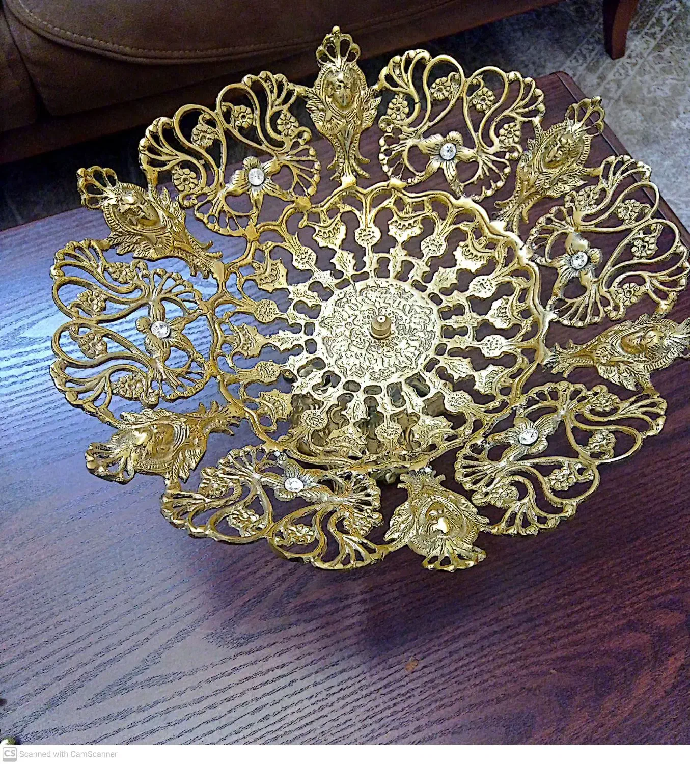 میوه خوری برنجی زیبا|ظروف سرو و پذیرایی|ری, فیروزآبادی|دیوار