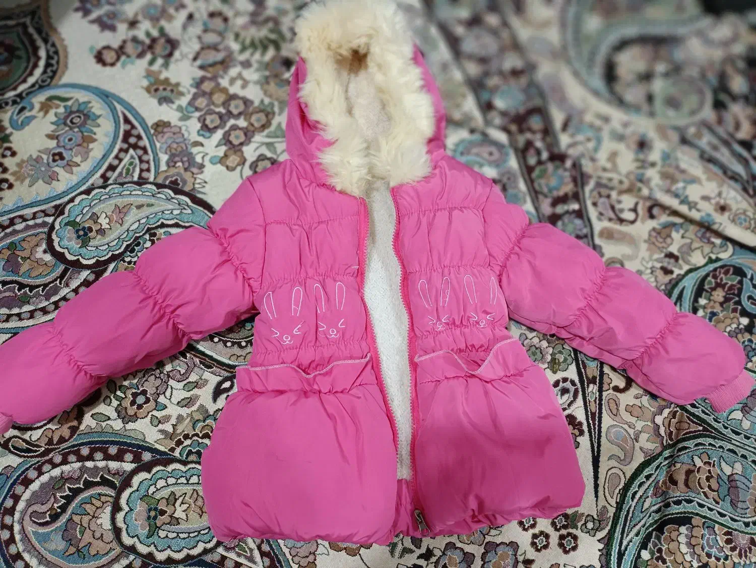 کاپشن دخترانه خرگوشی|کفش و لباس بچه|مرودشت, پشت سایپا|دیوار