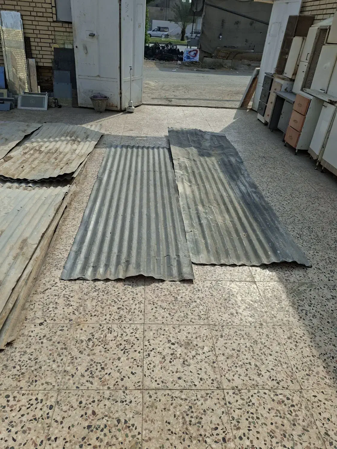 مقداری پلیت ورق لوله برا سایبان کپر|مصالح و تجهیزات ساختمان|بهبهان, |دیوار