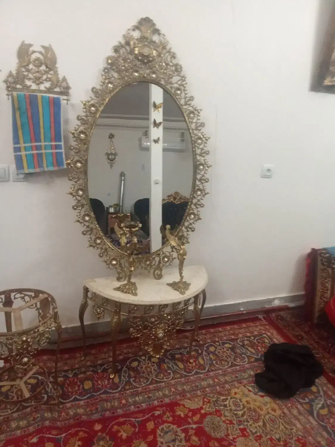 برنز|آینه|بناب, |دیوار