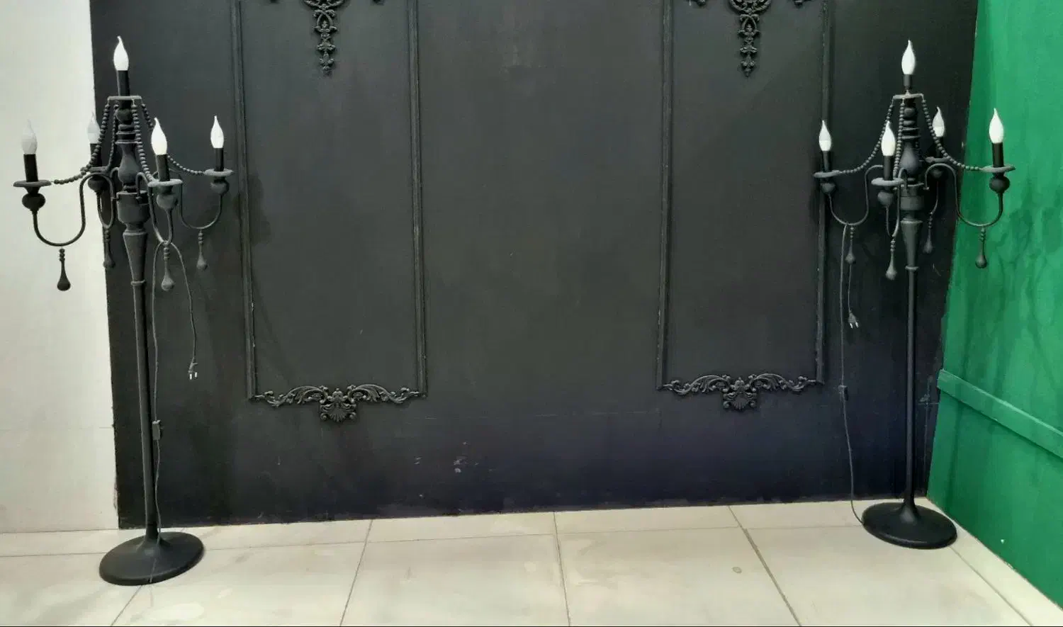 آباژور ایستاده ۵شعله|چراغ خواب و آباژور|تربتحیدریه, باغ سلطانی|دیوار