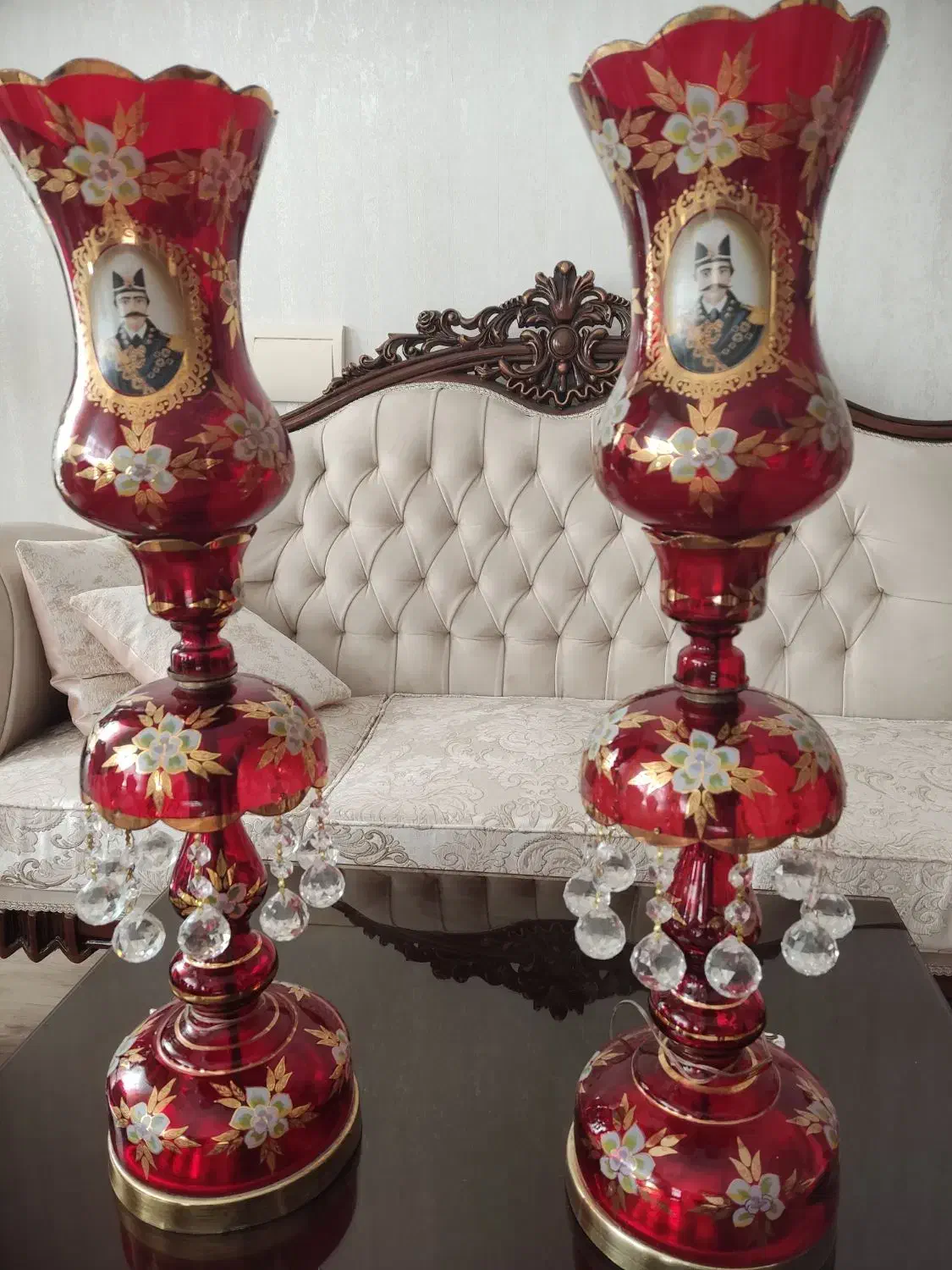 یک جفت شمعدان شاه عباسی سایز بزرگ|صنایع دستی و سایر لوازم تزئینی|هشترود, |دیوار