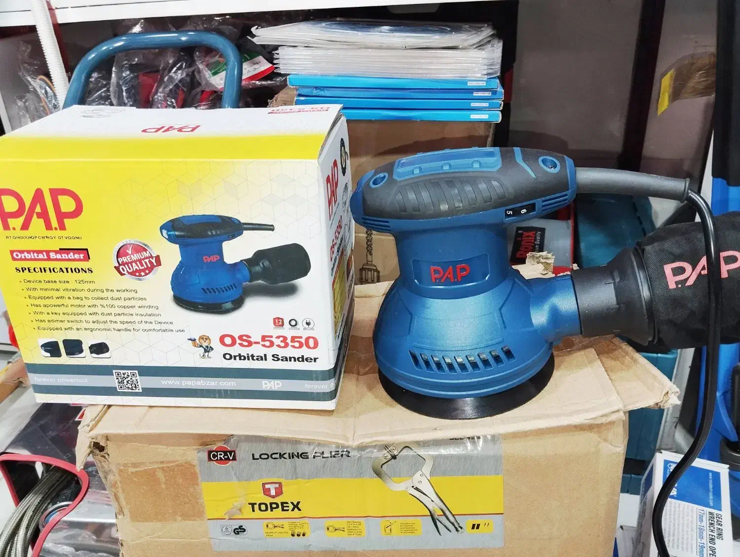 سنباده لرزان گردان پی ای پی سمباده سنباده زن برقی|ابزارآلات|شیراز, نصر|دیوار