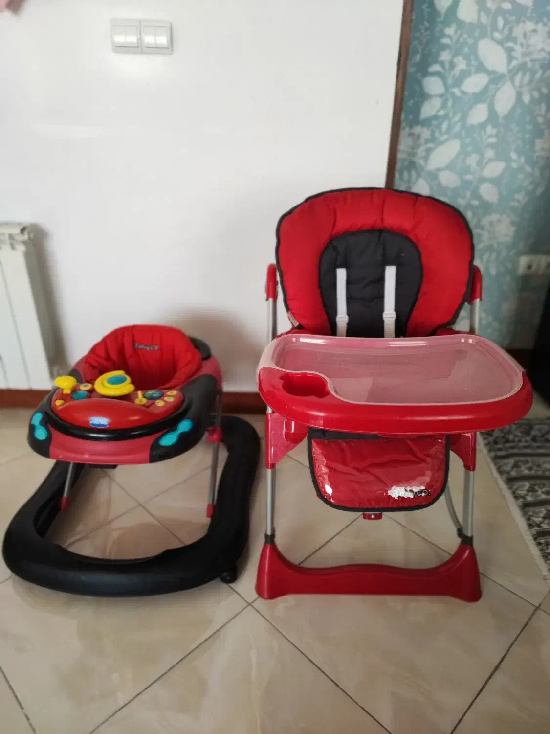 ست کالسکه ، کریر،روروئک،میز غذا  برند baby co|کالسکه و لوازم جانبی|کرج, محمد آباد|دیوار