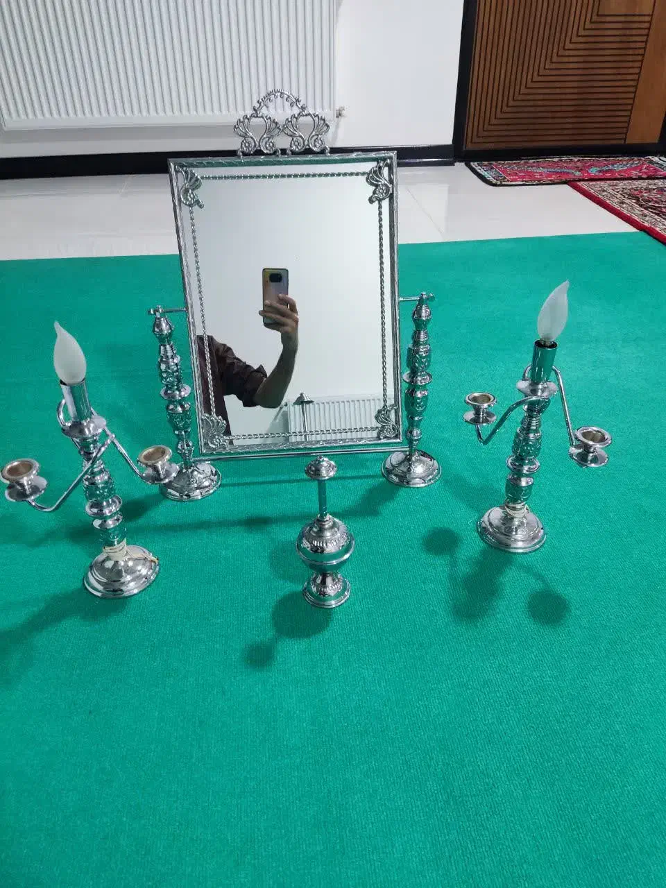 آینه وشمعدان|آینه|شهرکرد, |دیوار