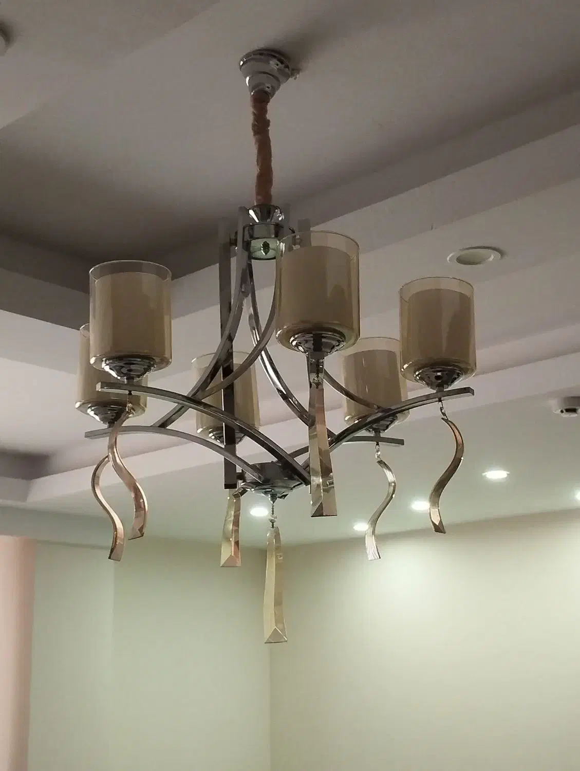 لوستر ۶ شاخه|لوستر و چراغ آویز|فردیس, قریشی|دیوار