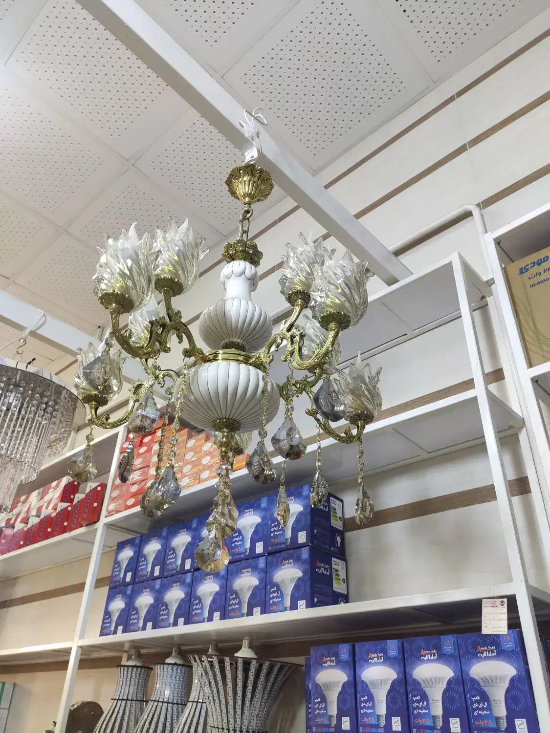 لوستر برنز|لوستر و چراغ آویز|سنندج, |دیوار