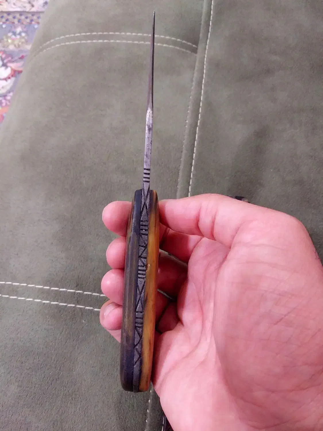 چاقو قدیمی کلکسیونی ممد طلا|کلکسیون اشیاء عتیقه|شریف‌آباد, |دیوار