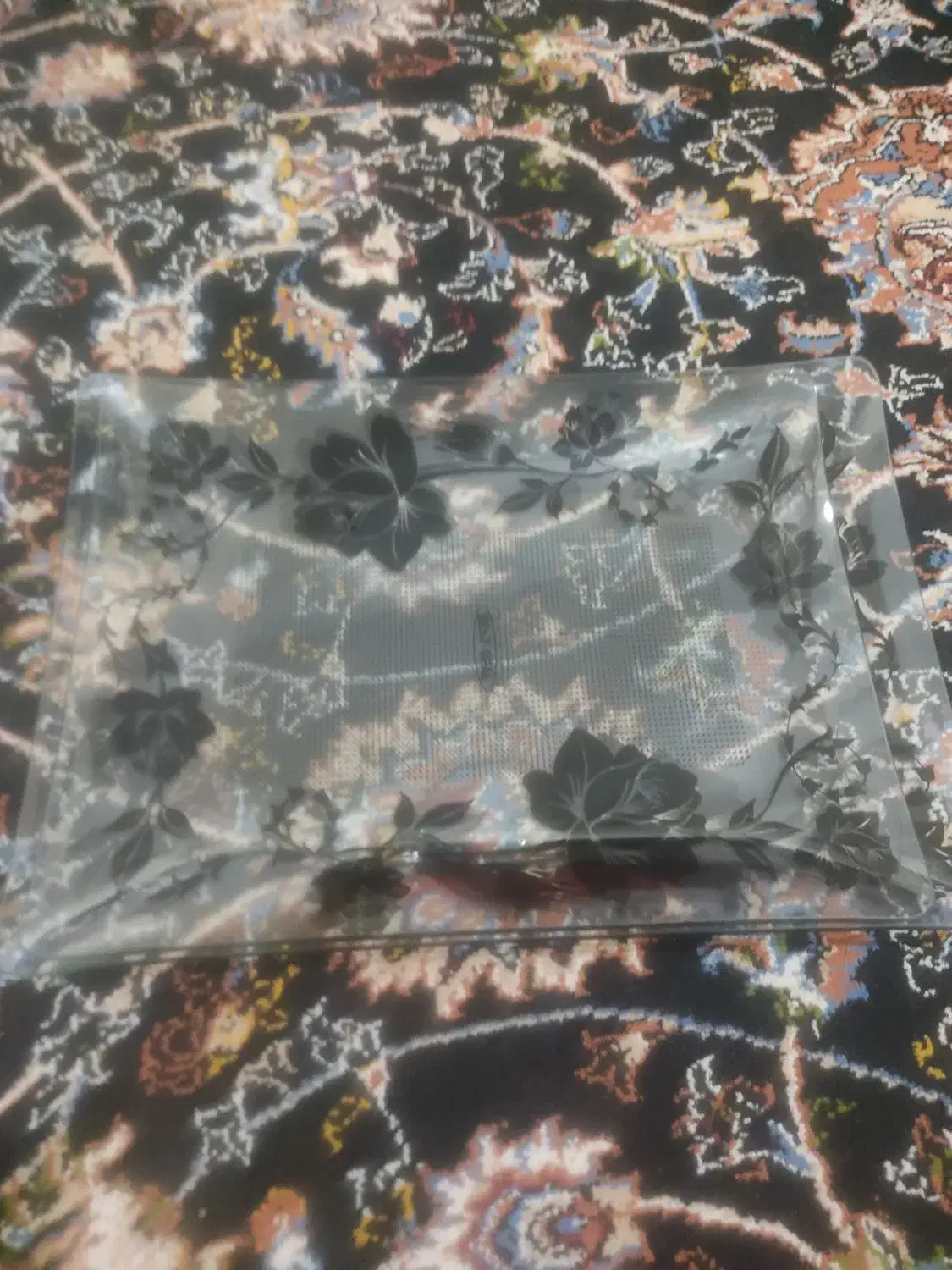 ی شکلات خوری دوعدد سینی شیشه ای|ظروف سرو و پذیرایی|روانسر, |دیوار