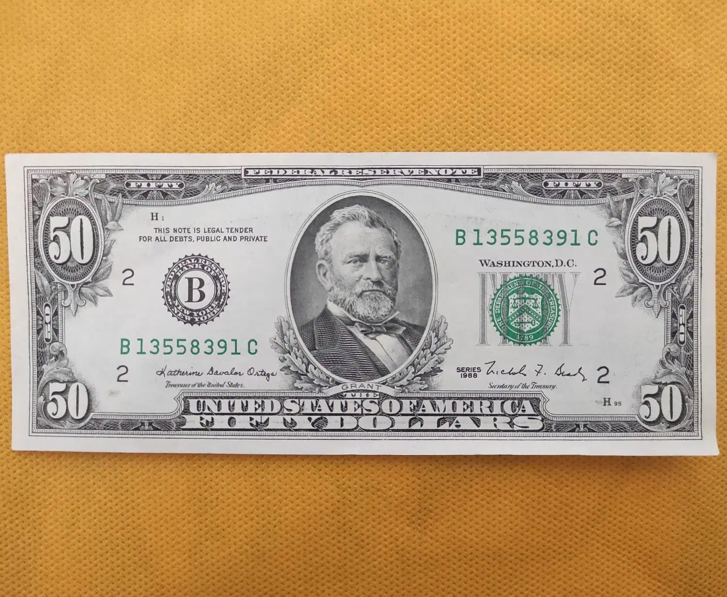 اسکناس پنجاه دلاری کلکسیونی|کلکسیون سکه، تمبر، اسکناس|بوشهر, |دیوار