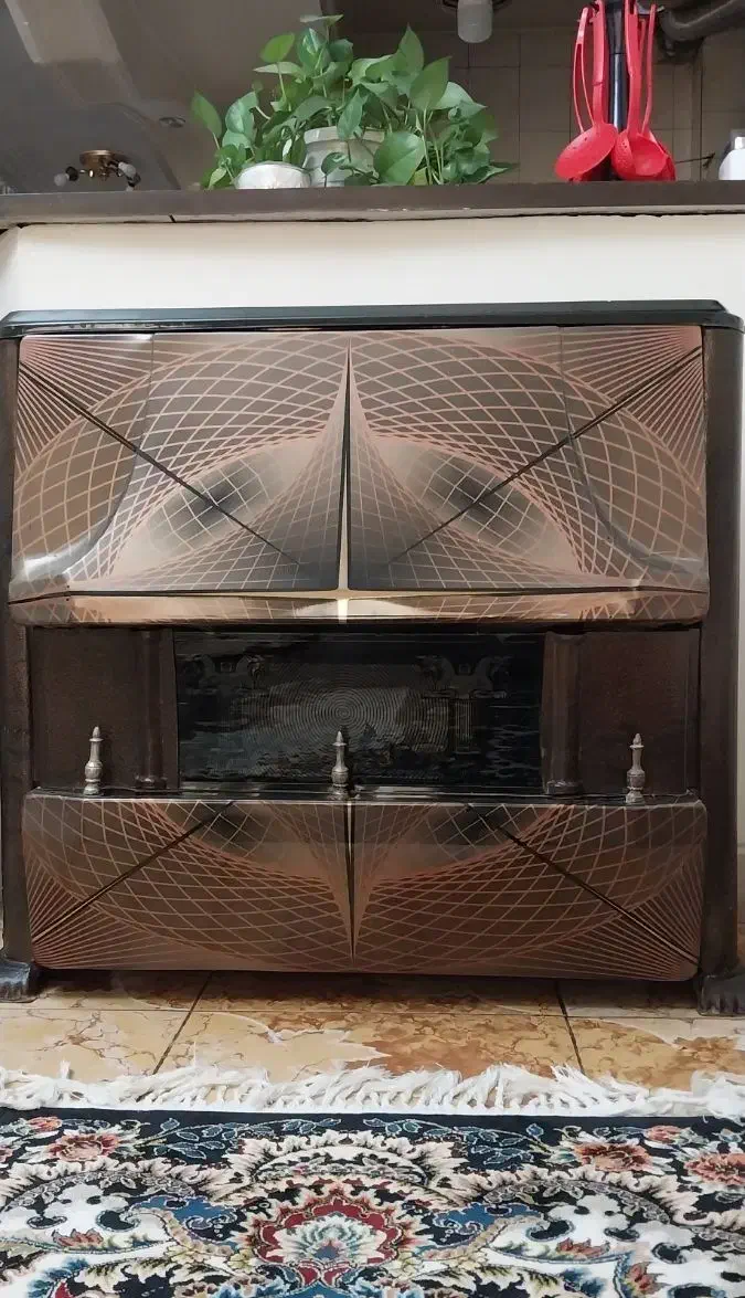 بخاری مهیاگاز طرح شومینه ای سایزبزگ|بخاری، هیتر، شومینه|شیراز, سینما سعدی|دیوار