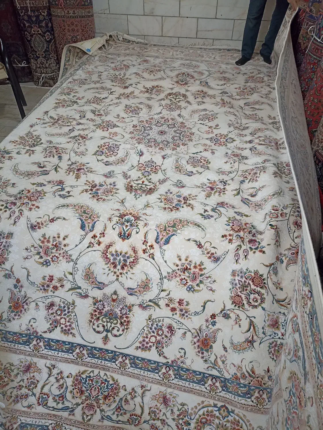 تک12متری برجسته دار1200شانه مارک کاشان مهر ماه|فرش|خوی, |دیوار