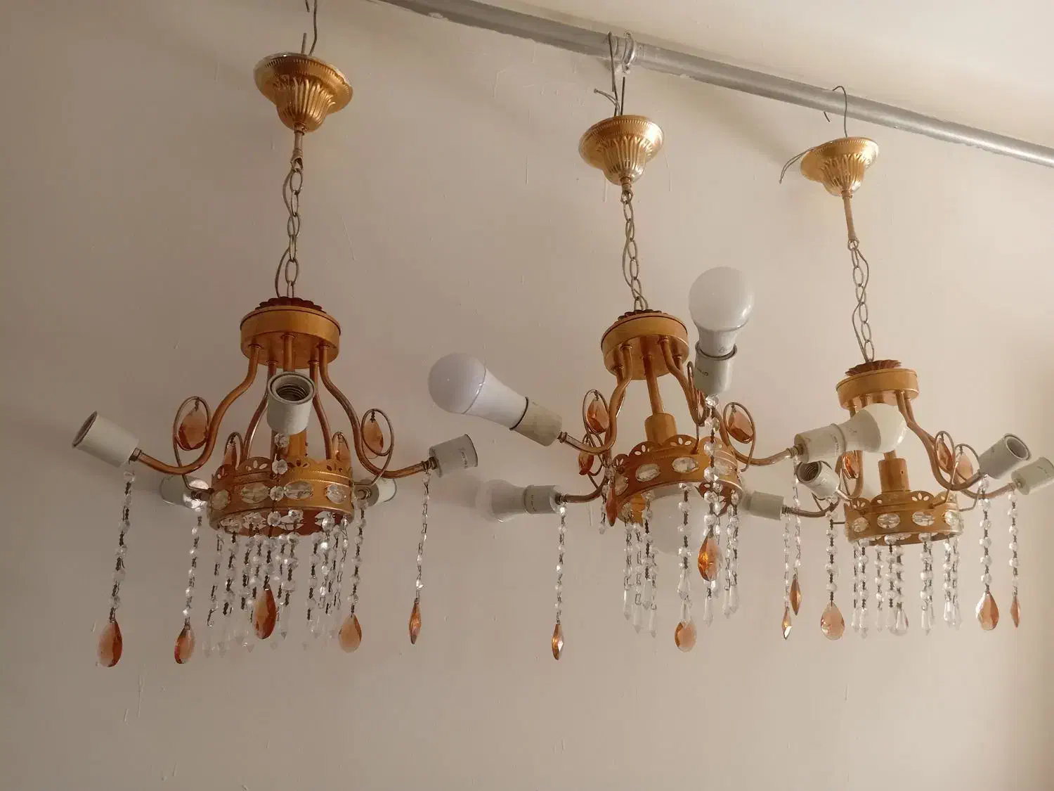 لوستر ۳عدد در حد نو و سالم|لوستر و چراغ آویز|ارومیه, |دیوار