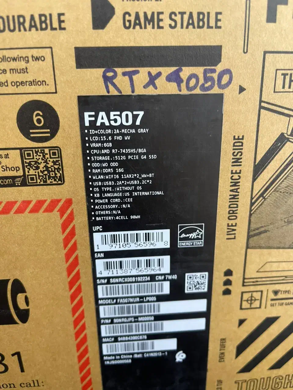 Asuse TUF A15 FA507NUR|رایانه همراه|تهران, شهرک پاسداران|دیوار