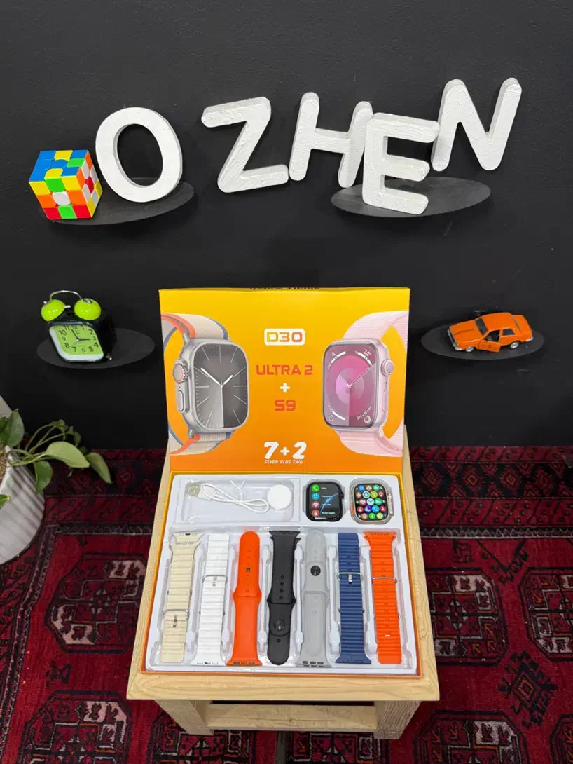 ست ساعت هوشمند D30 ULTRA3+S9 (هفت بند)|ساعت|قم, میرزائیه|دیوار