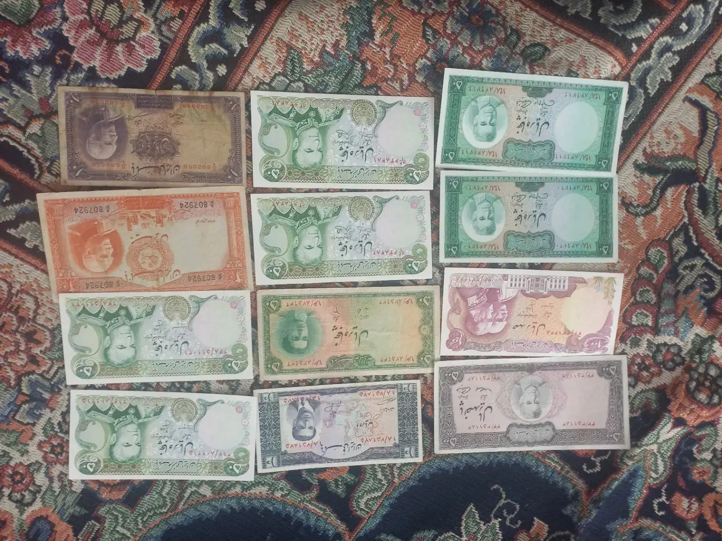 اسکناسهای پهلوی اول ودوم|کلکسیون سکه، تمبر، اسکناس|ملایر, |دیوار