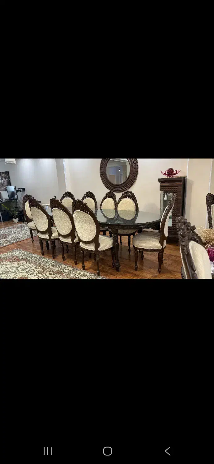 مبل  ۹ نفر میز نهارتوری ۱۰ نفره|مبلمان خانگی و میز عسلی|ساری, |دیوار